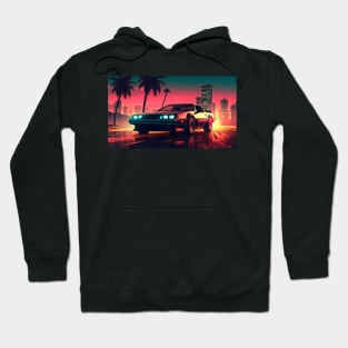 Neon Overdrive - Vaporwave aesthetic Hoodie